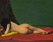 Femme nue couchée de dos, 1897. Creator: Felix Vallotton