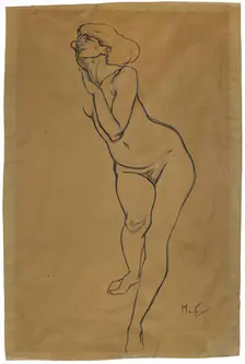 Femme nue debout. Creator: Mucha, Alfons Marie (1860-1939)