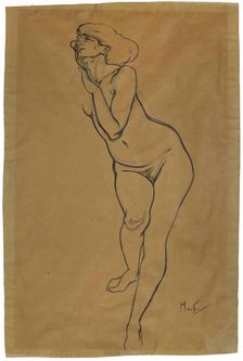 Femme nue debout . Creator: Mucha, Alfons Marie (1860-1939)