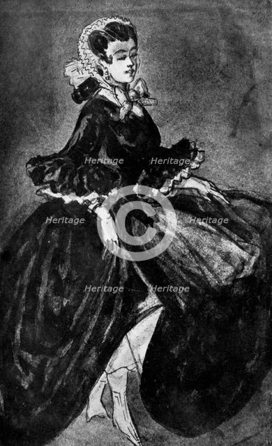 'Femme Se Retroussant', 19th century, (1930). Artist: Constantin Guys
