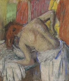 Femme s'épongeant le dos, c. 1895. Creator: Degas, Edgar (1834-1917)