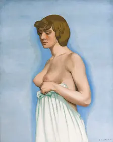 Femme tenant sa chemise, 1914. Creator: Vallotton; Felix Edouard (1865-1925)