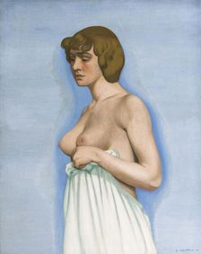 Femme tenant sa chemise, 1914. Creator: Vallotton; Felix Edouard (1865-1925)