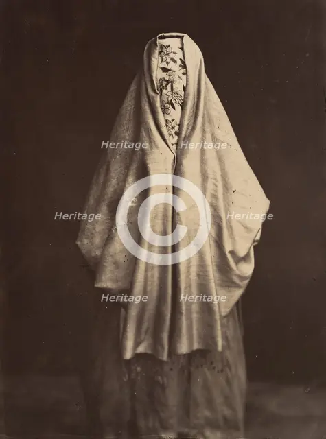 Femme turque en toilette de ville, 1870s. Creator: Felix Bonfils.