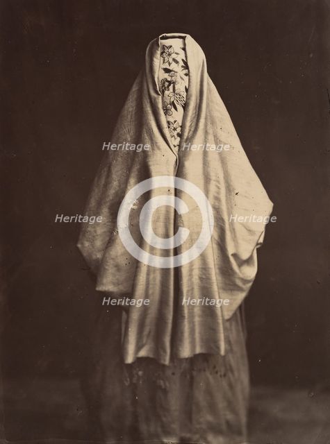 Femme turque en toilette de ville, 1870s. Creator: Felix Bonfils.