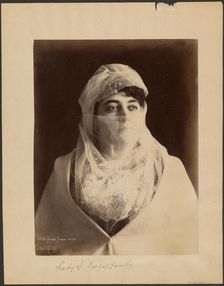 Femme Turque voilee, about 1870-1890. Creator: Gabriel Lekegian