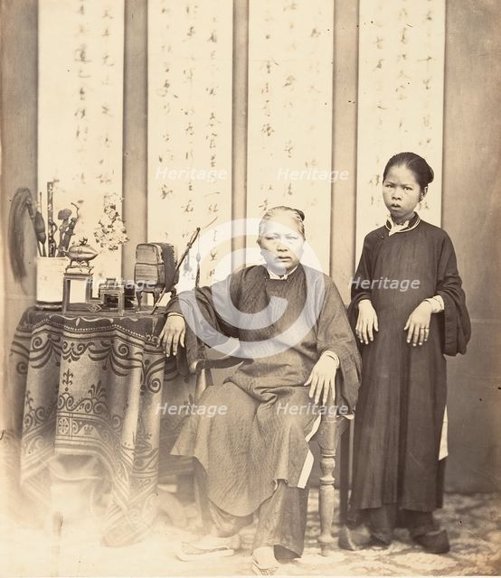 Femmes Annamites, Cochinchine, 1866. Creator: Emile Gsell.