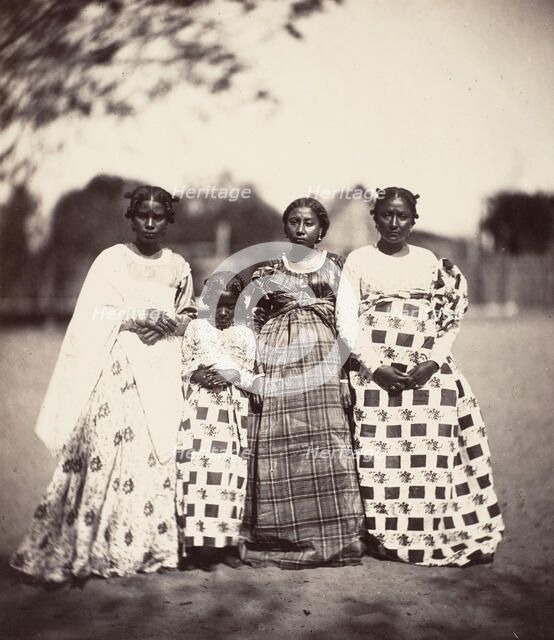 Femmes Betsimisaraka, Madagascar, 1863. Creator: Désiré Charnay.
