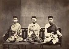 Femmes du Prince Phra-Kéo-Pha, 1866. Creator: Emile Gsell