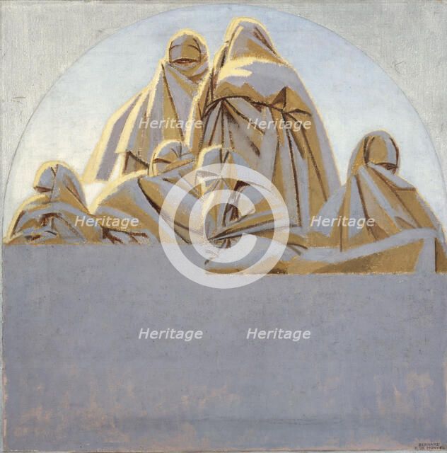 Femmes sur les terrasses, Rabat, c.1918. Creator: Bernard Boutet de Monvel.