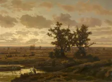 Fen in the Kempen, 1865. Creator: Jean Pierre François Lamoriniere