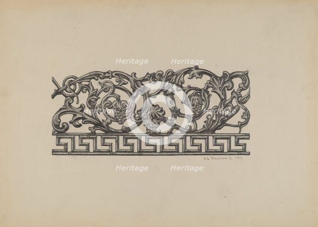 Fence, 1937. Creator: Austin L. Davison.