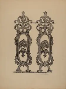 Fence, c. 1938. Creator: Helen Blumenstiel