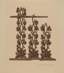 Fence, c. 1940. Creator: Rose Campbell-Gerke