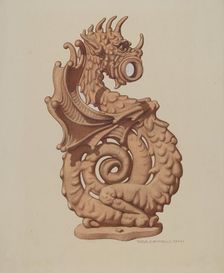 Fence, c. 1941. Creator: Rose Campbell-Gerke