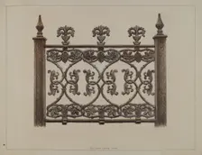 Fence Panel, 1938. Creator: J. Howard Iams