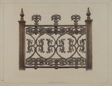 Fence Panel, 1938. Creator: J. Howard Iams