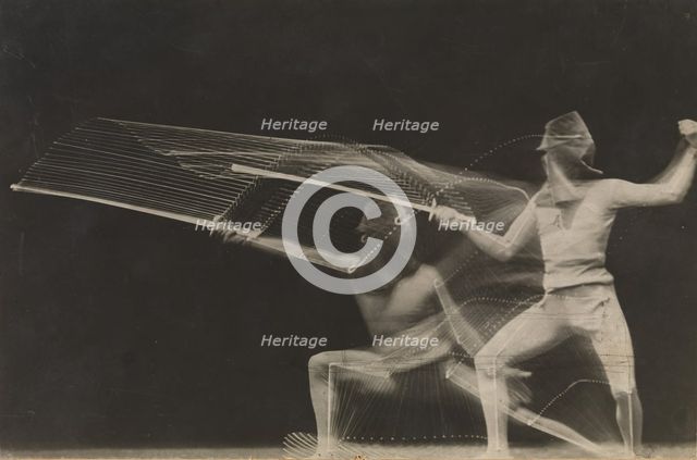 [Fencer], 1906. Creator: George Demeny.