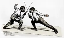 Fencers 1900. Artist: Frederick Henry Townsend