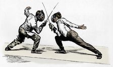 Fencers 1900. Artist: Frederick Henry Townsend