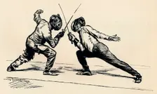 Fencers 1900. Artist: Frederick Henry Townsend