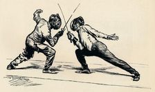 Fencers 1900. Artist: Frederick Henry Townsend