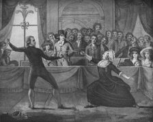 Fencing Match Between Mademoiselle La Chevaliere D'Eon De Beaumont and Monsieur De Saint George, 17 Artist: Victor Marie Picot