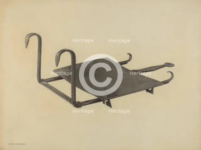 Fender Plate Warmer, c. 1938. Creator: Gordon Sanborn.