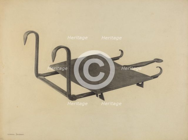 Fender Plate Warmer, c. 1938. Creator: Gordon Sanborn.