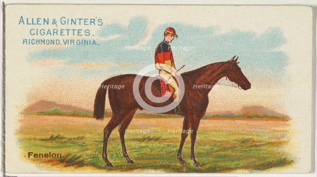 Fenelon, from The World's Racers series (N32) for Allen & Ginter Cigarettes, 1888. Creator: Allen & Ginter.