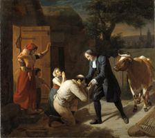 Fénélon returns a Stolen Cow to a Peasant, c19th century. Creator: Louis Hersent