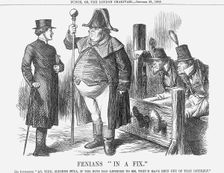 Fenians "In A Fix" 1865. Creator: John Tenniel