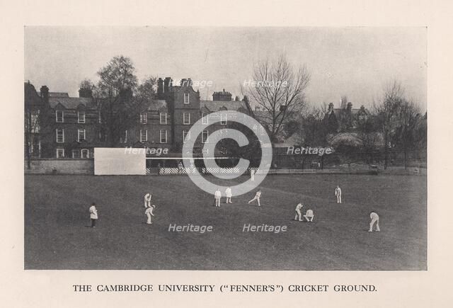 Fenner's, the Cambridge University Cricket Ground, 1912. Artist: Sports and General.