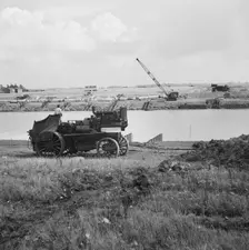 Fens gas pipeline, Cambridgeshire, 20/09/1967. Creator: John Laing plc