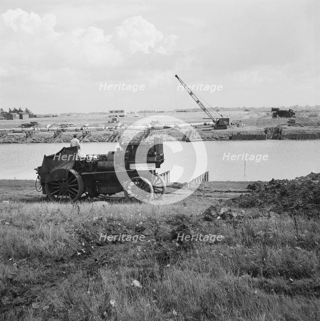 Fens gas pipeline, Cambridgeshire, 20/09/1967. Creator: John Laing plc.