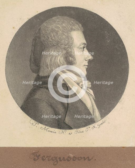 Ferguson, 1797. Creator: Charles Balthazar Julien Févret de Saint-Mémin.