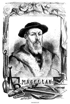 Ferdinand Magellan, 16th century Portugese navigator, 1868. Artist: Anon