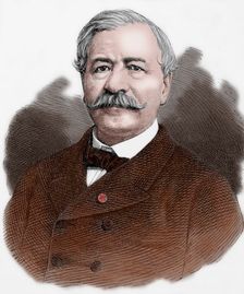 Ferdinand de Lesseps, French diplomat and entrepreneur, 1882. Creator: Unknown