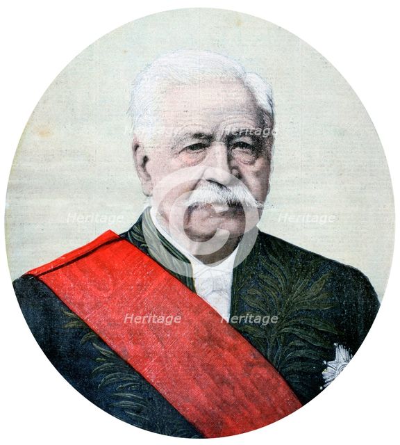 Ferdinand de Lesseps, French diplomat and entrepreneur, 1894. Artist: Henri Meyer