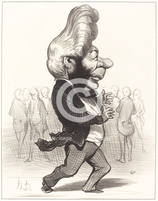 Ferdinand Favre, 1849. Creator: Honore Daumier.