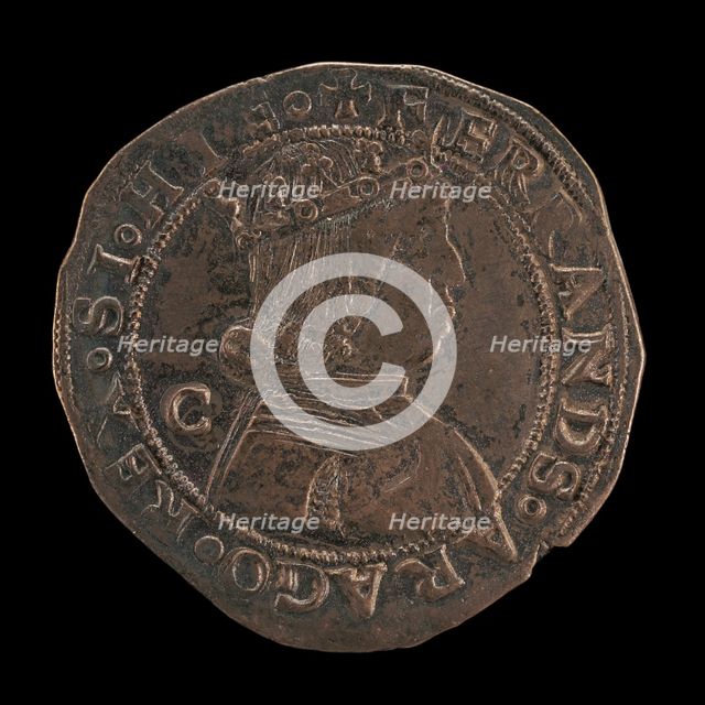 Ferdinand (Ferrante) I of Aragon, 1423-1494, King of Naples 1458 [obverse], 15th century. Creator: Unknown.