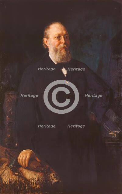 Ferdinand Freiherr von Hochstetter, 1882. Creator: Franz Rumpler.