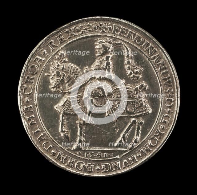 Ferdinand I, 1503-1564, Archduke of Austria 1519, Holy Roman Emperor 1556 [obverse], 1541. Creator: Unknown.