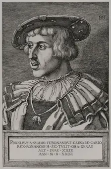 Ferdinand I, (1503-1564), Holy Roman Emperor from 1558, following the abdication of Charles V, 1877. Creator: Unknown