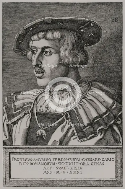 Ferdinand I, (1503-1564), Holy Roman Emperor from 1558, following the abdication of Charles V, 1877. Creator: Unknown.