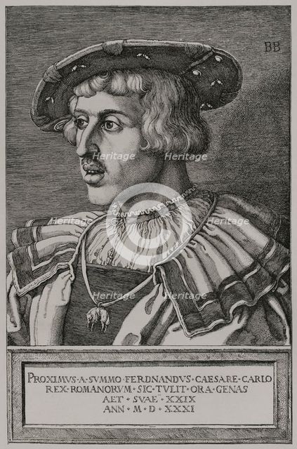 Ferdinand I, (1503-1564), Holy Roman Emperor from 1558, following the abdication of Charles V, 1877. Creator: Unknown.