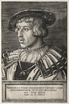Ferdinand I, 1531. Creator: Barthel Beham (German, 1502-1540)