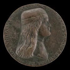Ferdinand II of Aragon, died 1496, Prince of Capua and King of Naples 1495 [obverse], 1495/1496. Creator: Adriano Fiorentino