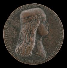 Ferdinand II of Aragon, died 1496, Prince of Capua and King of Naples 1495 [obverse], 1495/1496. Creator: Adriano Fiorentino