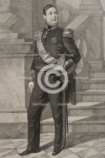 Ferdinand II of the Two Sicilies, (1810-1859), King of the Two Sicilies (1830-1859), 1854. Creator: Julio Donón.